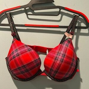 Victoria’s Secret 34D Sexy Tee Smooth Push-up Bra Plaid